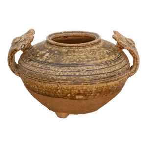 Early Chinese Jar With Large Handles