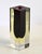 Mid-Century Modern 1960s Vintage Murano Art Glass Sommerso Burgundy Honey Clear Encased Vase For Sale - Image 3 of 7