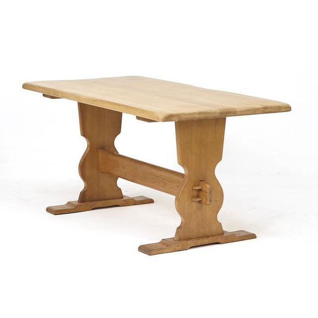 Mid-Century Brutalist Rustic Dining Table For Sale - Image 9 of 9