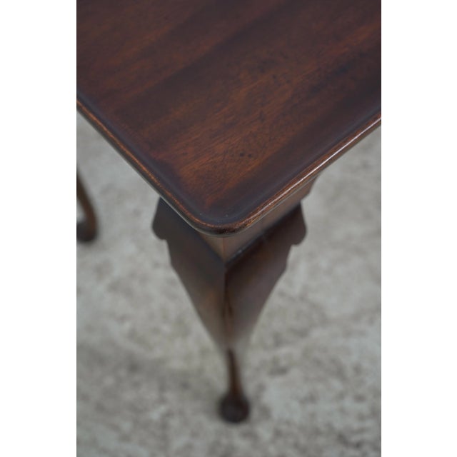 Brown Saybolt Cleland Attributed Queen Anne Mahogany Tea Table For Sale - Image 8 of 12