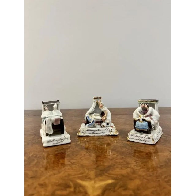 Ceramic Porcelain Fairings, 1880s, Set of 3 For Sale - Image 7 of 8
