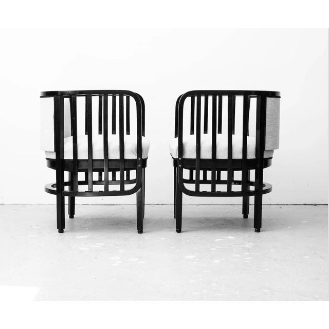 1910s Art Nouveau Mundus Armchairs by Marcel Kammerer for Mundus, 1910, Set of 2 For Sale - Image 5 of 5