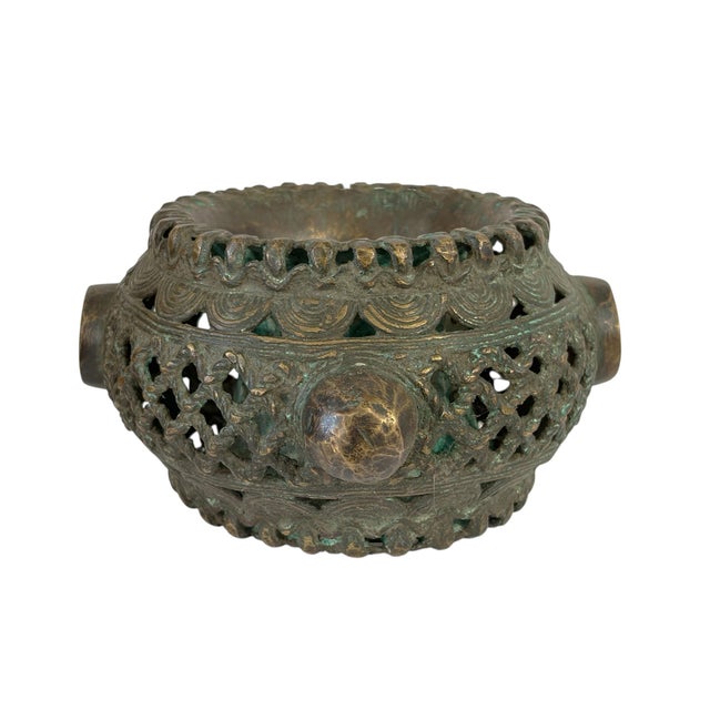 Metal Vintage Benin Bronze Bracelet Currency Nigeria For Sale - Image 7 of 7