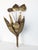 Brass Floral Leaf Wall Sconce, 1960s For Sale - Image 4 of 11