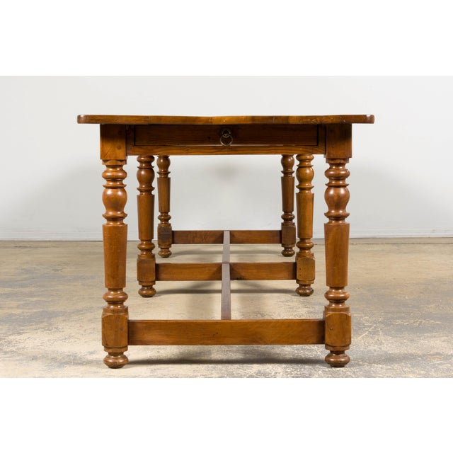 Mid-19th Century French Provincial Walnut Harvest Table For Sale - Image 13 of 18