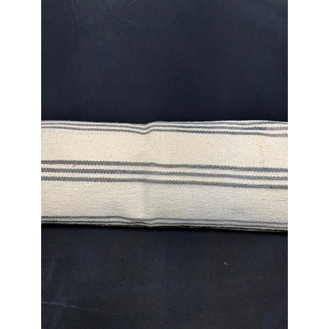 Contemporary Turkish Hemp Pillow Cushion Natural Beige Gray Cushion Cover 12"x46" For Sale - Image 3 of 4