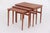 1960s Danish Nesting Tables in Teak Wood, 1960s, Set of 3 For Sale - Image 5 of 11