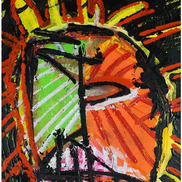 A vibrant painting that reaches into the depths of music's ability to provide social commentary on the state of the world....