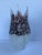 Vintage Hand-Blown Spotted Art Glass Flame Crown Lamp Shade For Sale - Image 4 of 11