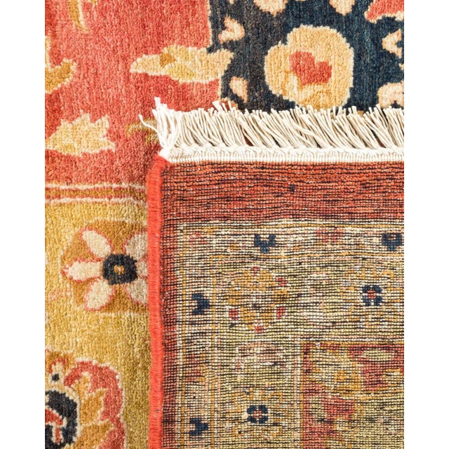 1990s Vintage Moroccan Hand Knotted Wool Area Rug, Orange - 6'1" X 8'10" For Sale - Image 5 of 9
