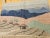 Vintage Hand Woven African Tapestry Depicting Village and Mountain Landscape For Sale In Chicago - Image 6 of 9