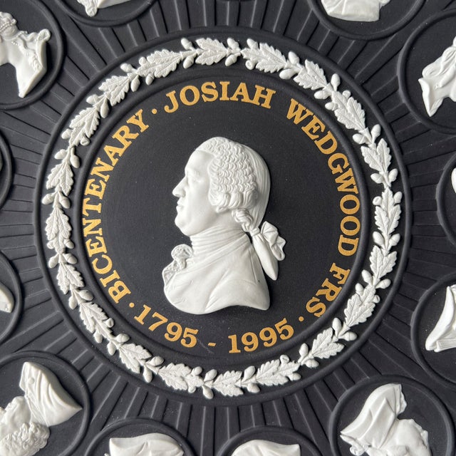 Commemorative Bicentenary Jasperware Plate by Josiah Wedgwood, 1990s For Sale - Image 3 of 6