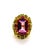 Bochic “Capri” Vintage Fancy Sapphires & Amethyst Ring — 18K Gold & Silver For Sale - Image 12 of 13