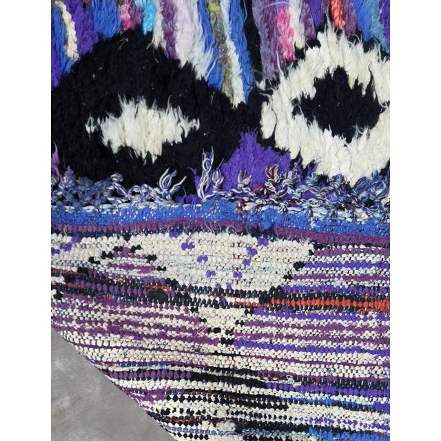 Moroccan Boucherouite Rug - 9.2 X 2.8 Ft For Sale In Cleveland - Image 6 of 6
