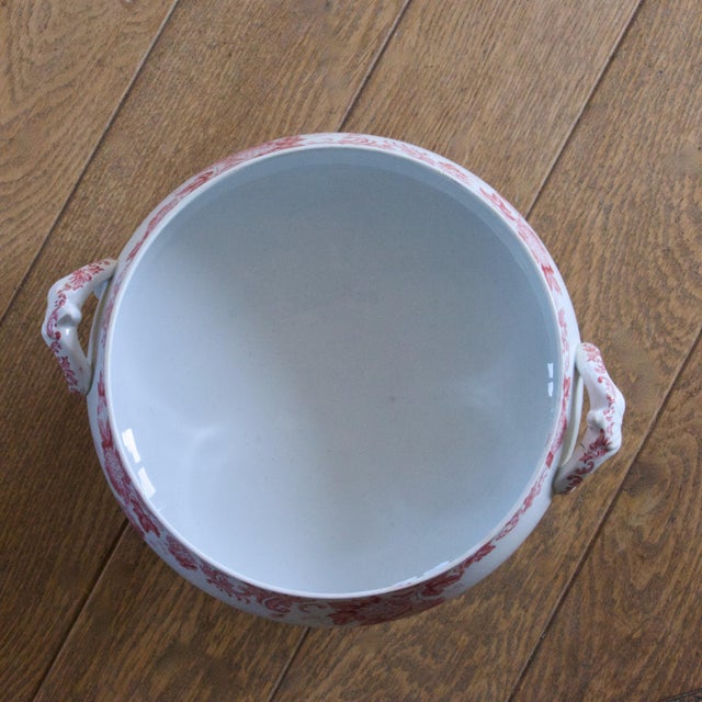 Large Antique French Salad Bowl from St Amand, 1886 For Sale - Image 10 of 13