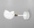 Mid-Century Modern White Eye Sconce Wall Lamp by Serge Mouille For Sale - Image 3 of 8
