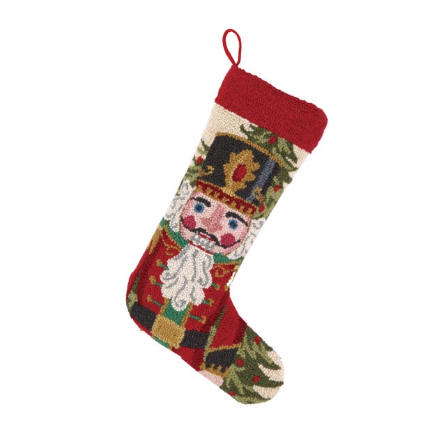 100% wool hooked stocking with cotton/velvet blend backing. A festive way to spruce up your home for the holidays and...