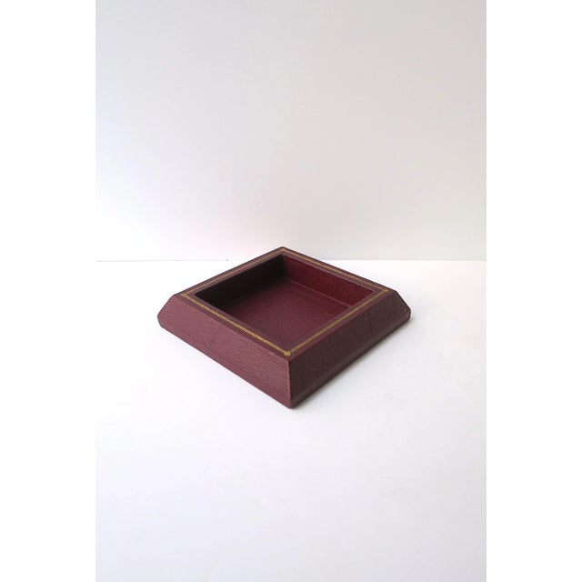 Animal Skin Leather Jewelry Catchall by T. Anthony, Made in England For Sale - Image 7 of 9