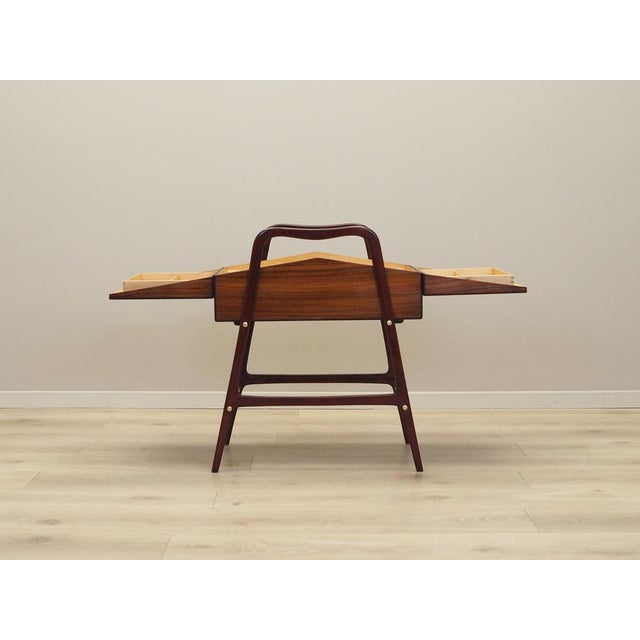 Vintage Walnut Sewing Table, 1970s For Sale - Image 13 of 18
