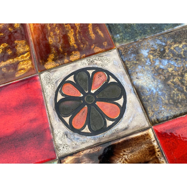 Round Coffee Table in Ceramic and Wrought Iron from Roche Bobois, 1970s For Sale - Image 16 of 18