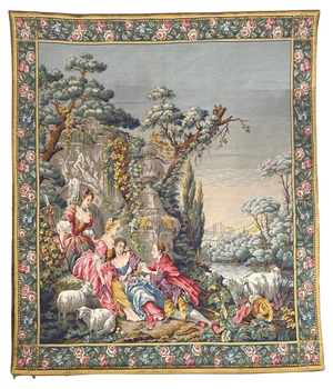 French Aubusson Style Jacquard Tapestry, 1950s