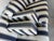 Ralph Lauren Striped Upholstered Arm Lounge Chairs – Pair For Sale - Image 9 of 12