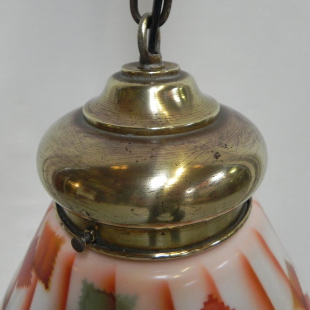 Art Deco Glass Pendant Lamp, 1930s For Sale - Image 14 of 15