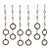 Rustic 19th Century Sculptural Farmers Chains Set of Six For Sale