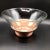 1970s copper bottom serving bowls with 2 extra matching small bowls, minus the copper bottoms, for nuts or candy. The chip...