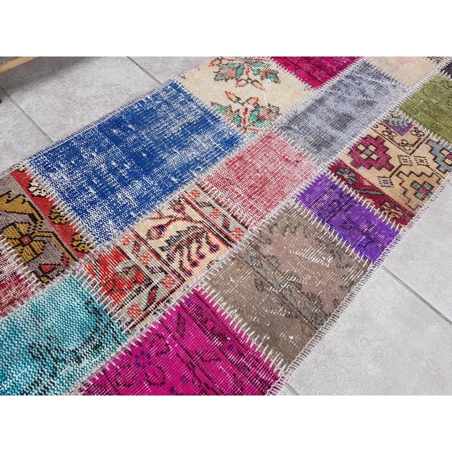 Textile Anatolian Antique Vintage Runner For Sale - Image 7 of 10