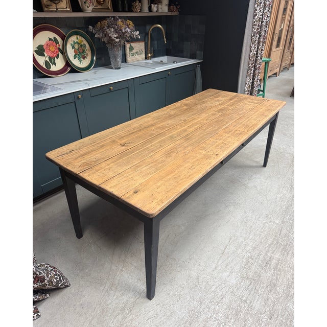 Vintage Farmhouse Dining Table, 1940s For Sale - Image 6 of 14
