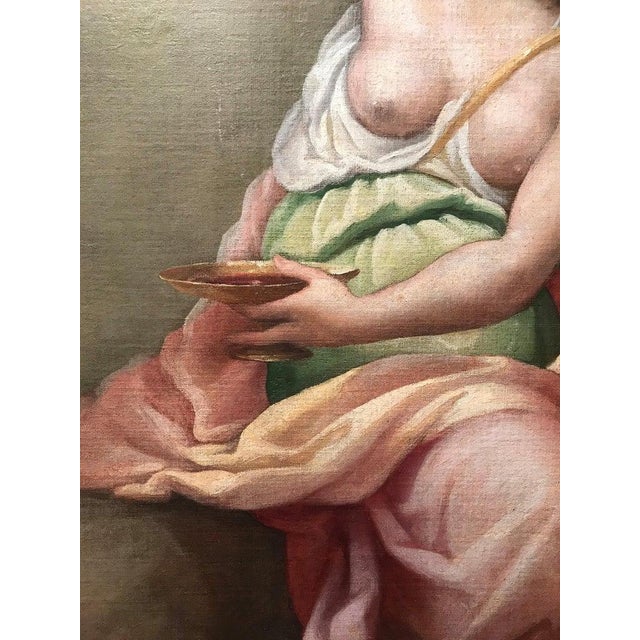 Jacopo da Empoli, Temperance, Oil on Canvas, Late 16th Century, Framed For Sale - Image 7 of 12