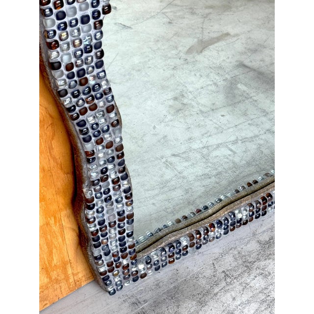 Postmodern Murano Glass Mosaic Biomorphic Mirror, Italy, circa 1990s For Sale - Image 9 of 10