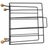 Mid-Century Modern Mid-Century Black Wire Magazine Rack With Wooden Ball Feet, C. 1950s–60s For Sale - Image 3 of 3