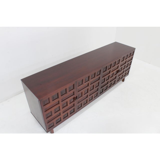 Vintage Brutalist Spanish Credenza, 1970s For Sale - Image 9 of 10