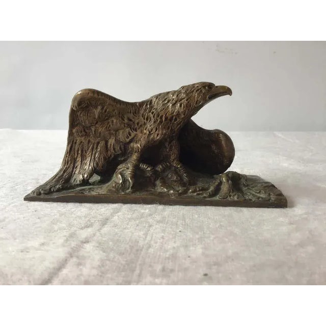 Late 19th Century 1880s Bronze Eagle by A. Marionnet For Sale - Image 5 of 12