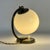 Art Deco Brass and Opaline Glass Table Lamp, Germany, 1930s For Sale - Image 10 of 15