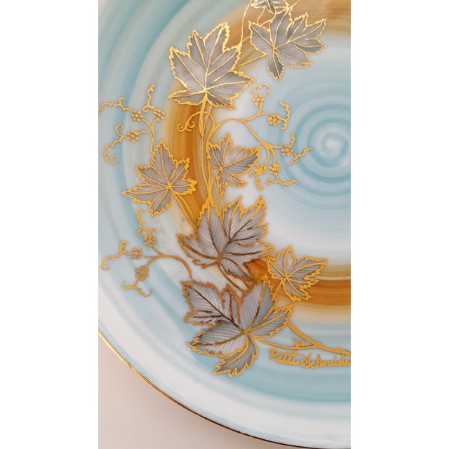 1980s 1980s Vintage Noritake 102 Wild Ivy Pattern Hand Painted Signed Plate For Sale - Image 5 of 7