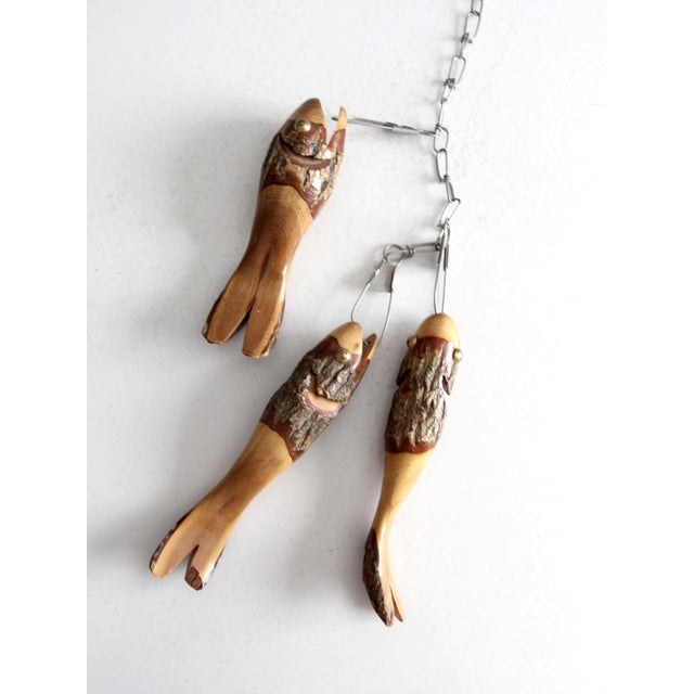 Vintage Folk Art Wood Sculpture For Sale - Image 6 of 11