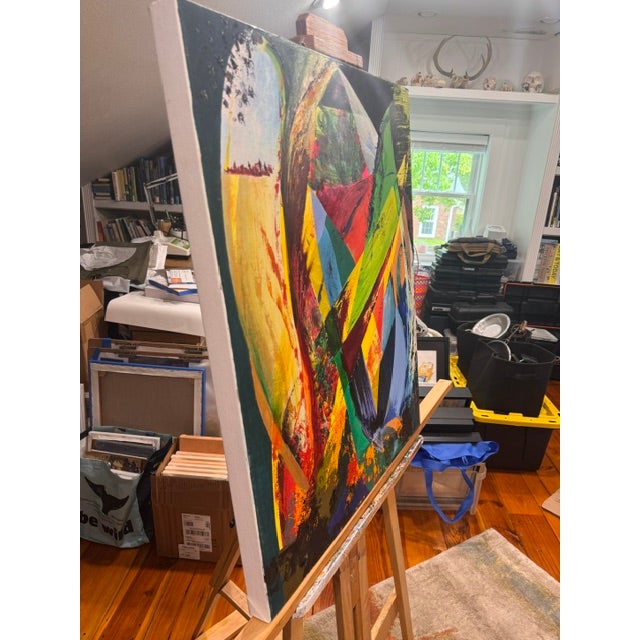 Spinnakers by Kathleen Varadi, 2018 Oil on Canvas For Sale - Image 10 of 14