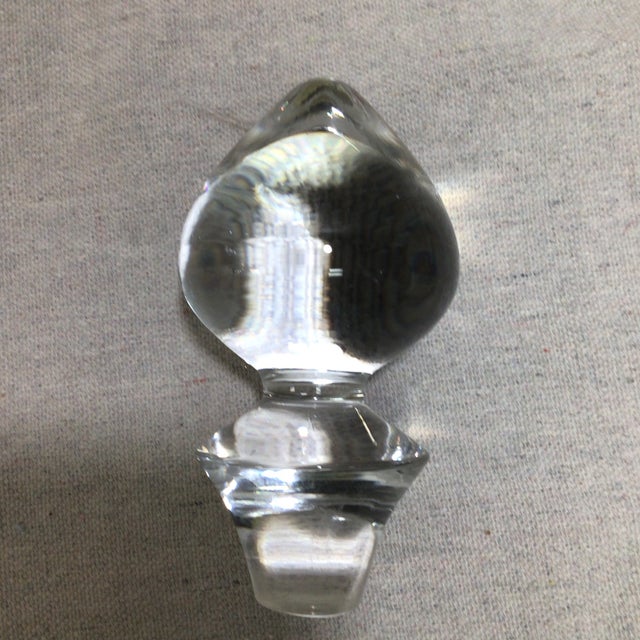 Silver Vintage Etched a Silver Leaf Brandy/Port Decanter With 4 Ombré Brandy Glasses-Set of 5 For Sale - Image 8 of 12