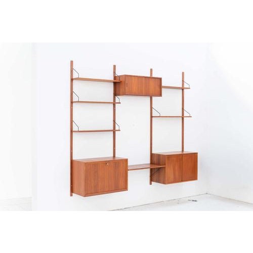 Mid-Century Modern 3-Bay Cado Wall Unit by Poul Cadovius For Sale - Image 3 of 18