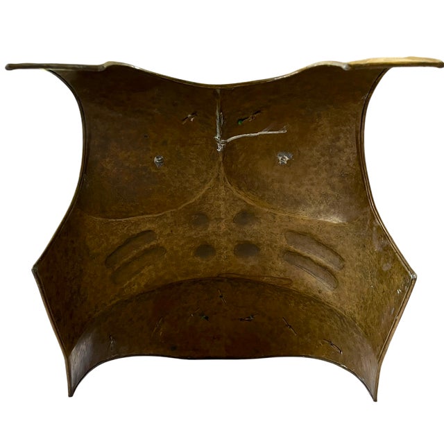 Mid 20th Century Roman Style Life-Size Brass Cuirass Wall Sculpture With Medusa Relief For Sale - Image 11 of 14