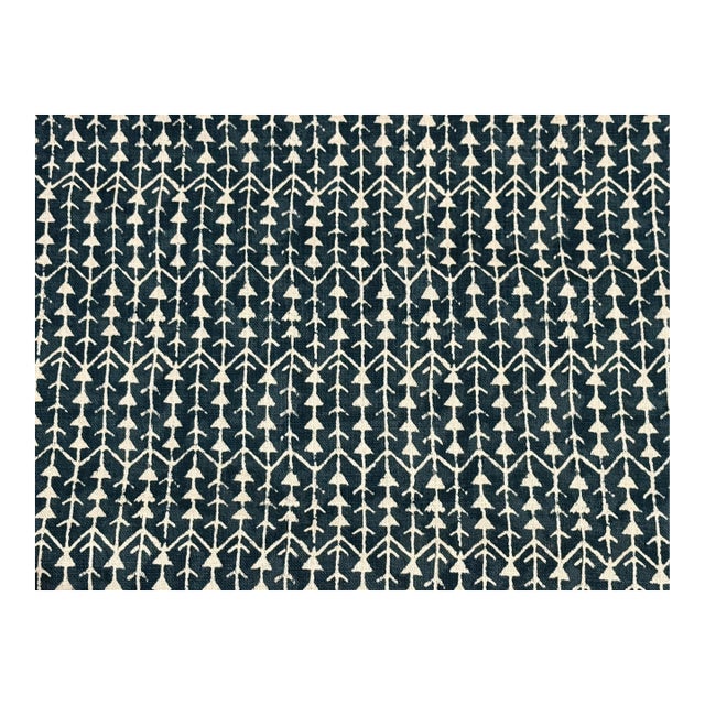 Carolina Irving "Amazon" Indigo Fabric For Sale