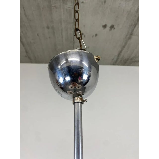 Pink Art Deco Pink Chandelier, 1930s For Sale - Image 8 of 11