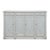 Weathered paint gives the case the relaxed character of furniture long at home near the coast. Three drawers across the...