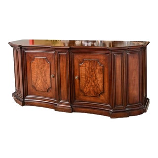 Baker Serpentine Front Credenza- Vintage For Sale