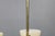 Metal Art Deco Brass Chandelier with Cream Opaline Glass, Czechoslovakia, 1930s For Sale - Image 7 of 12