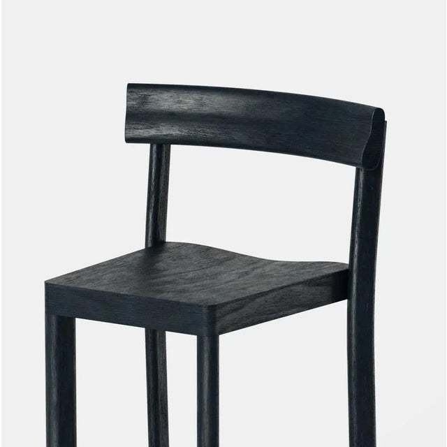 Contemporary Galta 65 Counter Chairs in Black Oak by Kann Design, Set of 6 For Sale - Image 3 of 5