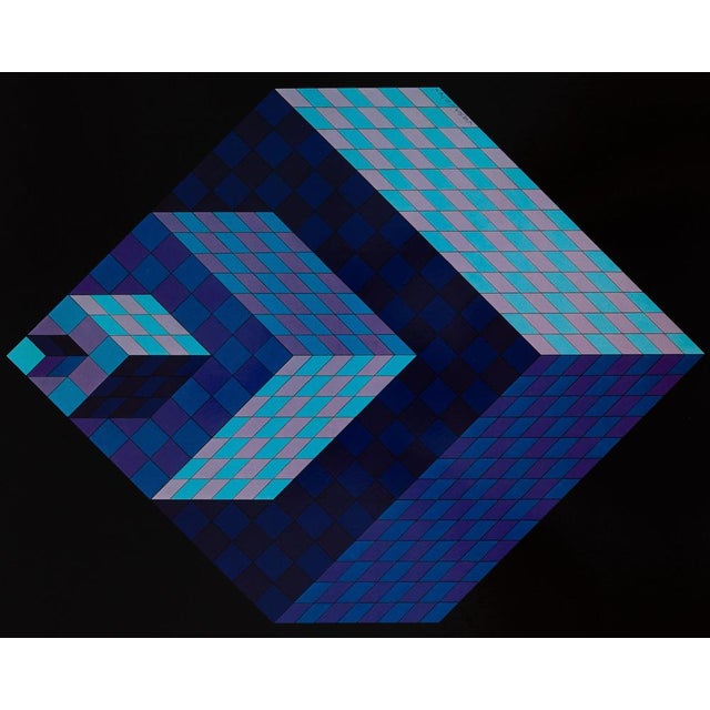 Victor Vasarely (1906-1997) AXO, New York Heliogravure after a work by the artist On heavy paper, 27 x 27 cm (approx. 11 x...
